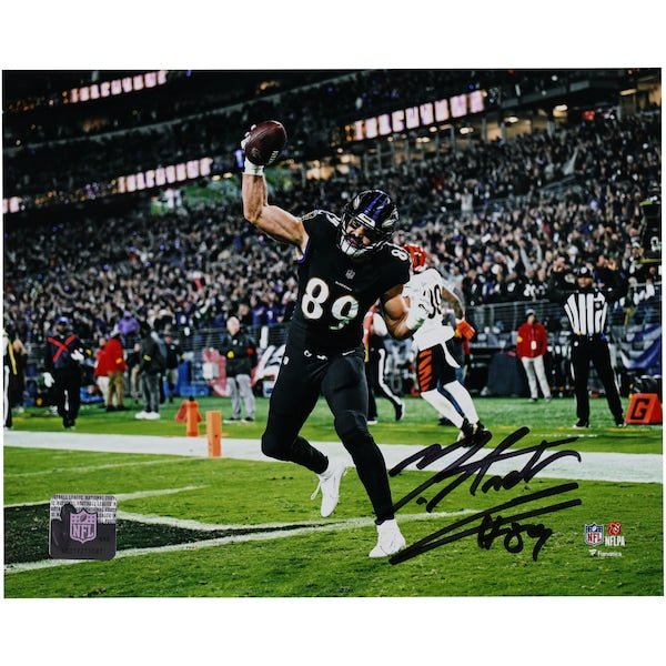 Mark Andrews Baltimore Ravens Autographed Fanatics Authentic 8" x 10" Touchdown Spike Photograph - The Ballers Bank
