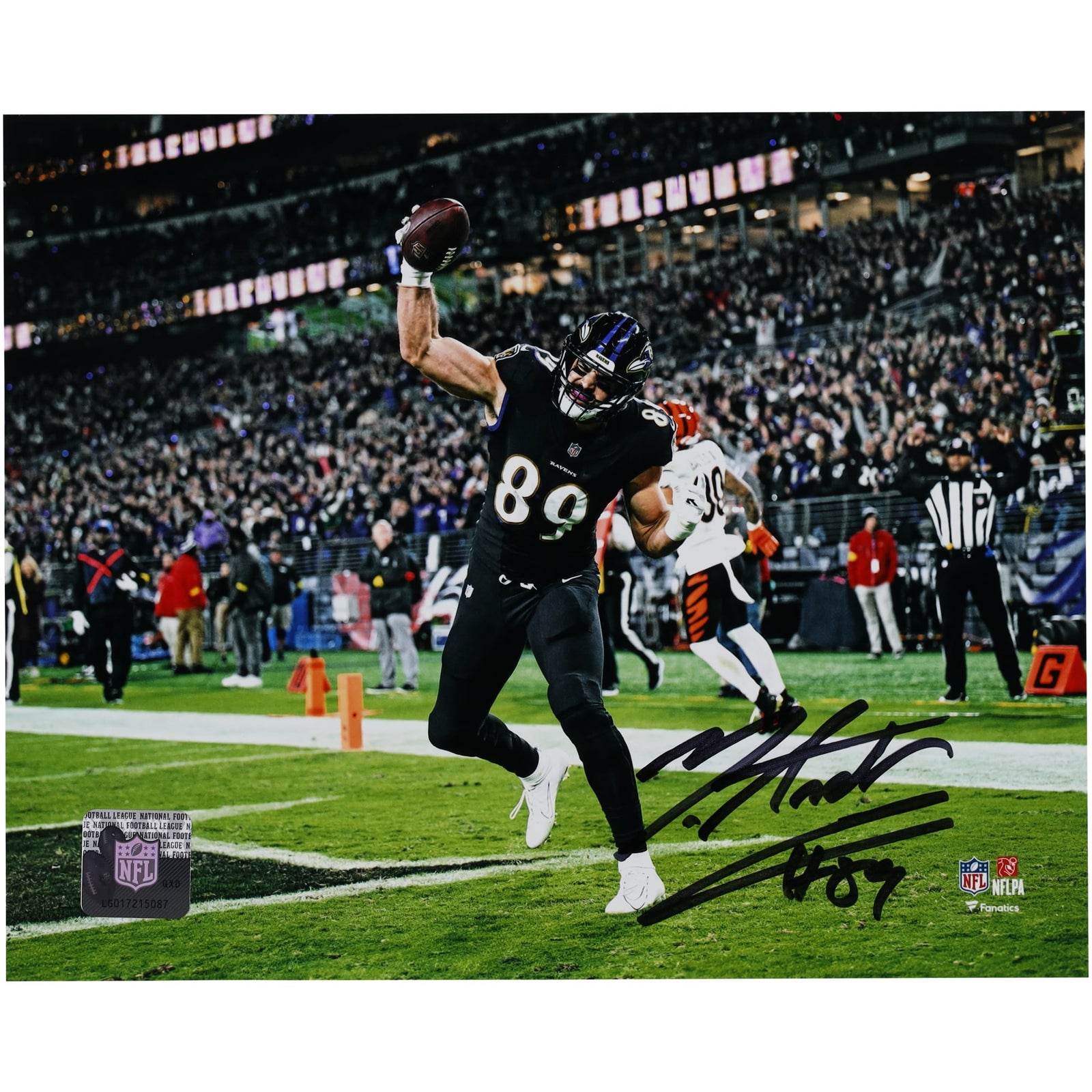 Mark Andrews Baltimore Ravens Autographed Fanatics Authentic 8" x 10" Touchdown Spike Photograph - The Ballers Bank