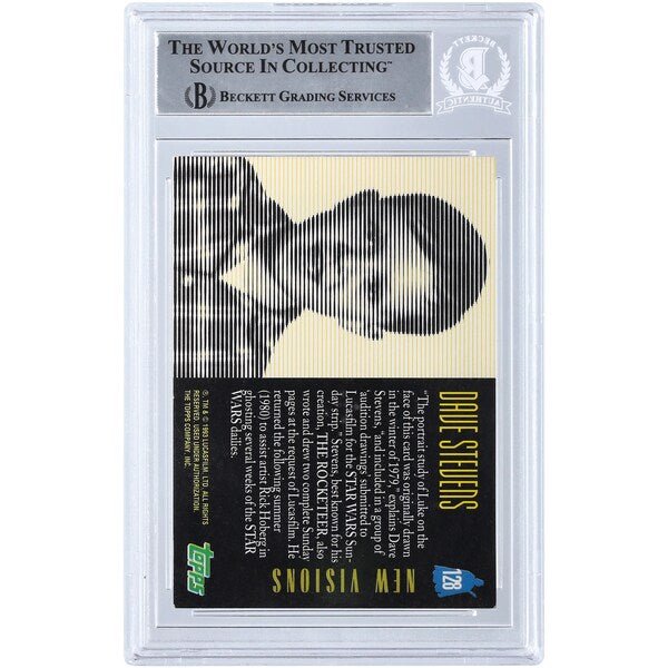 Mark Hamill Star Wars Autographed 1993 - 95 Topps Galaxy 128 BGS Authenticated Card - The Ballers Bank