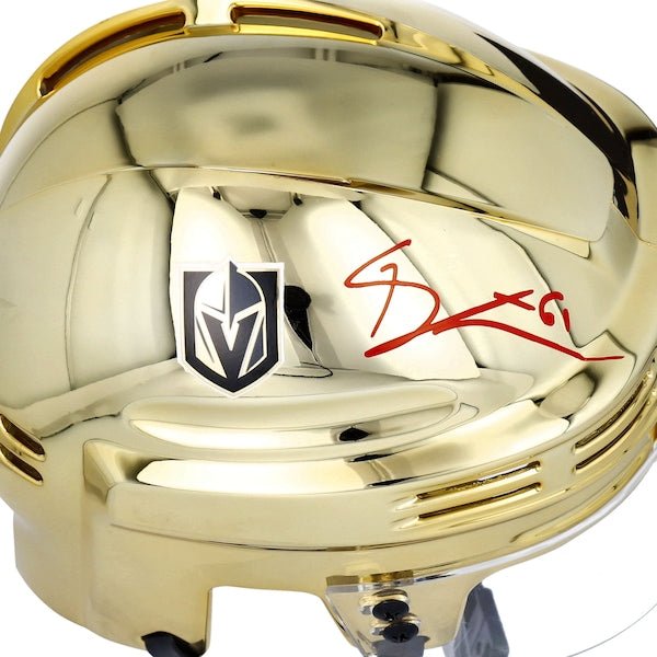 Mark Stone Vegas Golden Knights Fanatics Authentic Autographed Gold Mini Helmet - The Ballers Bank