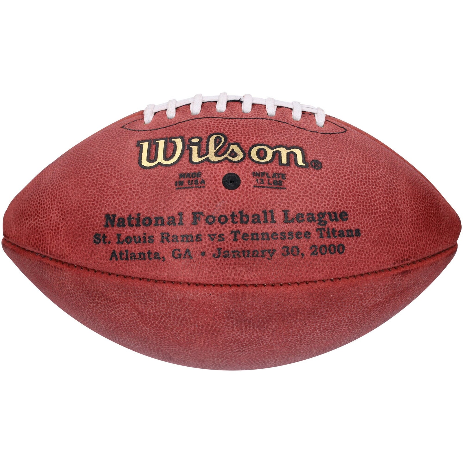 Marshall Faulk St. Louis Rams Fanatics Authentic Autographed Super Bowl XXXIV Pro Football - The Ballers Bank