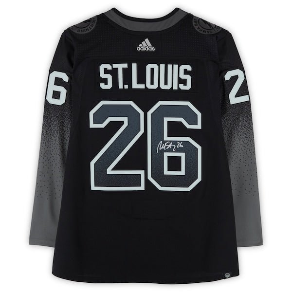 Martin St. Louis Tampa Bay Lightning Autographed Fanatics Authentic Black Alternate adidas Jersey - The Ballers Bank