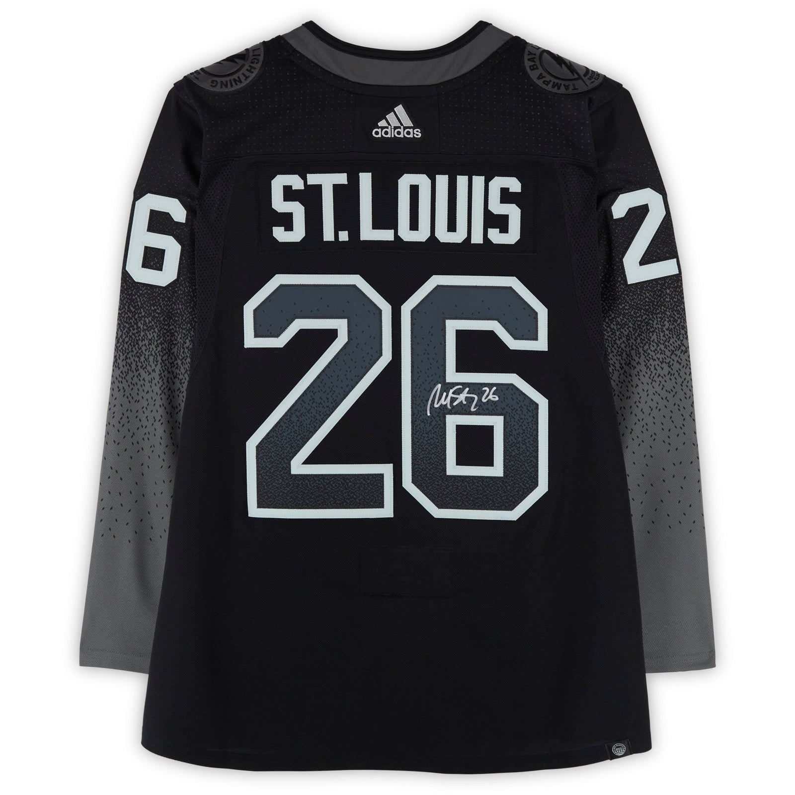 Martin St. Louis Tampa Bay Lightning Autographed Fanatics Authentic Black Alternate adidas Jersey - The Ballers Bank