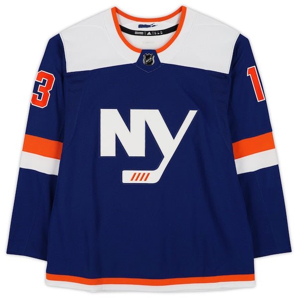 Mathew Barzal New York Islanders Fanatics Authentic Autographed Blue Alternate Adidas Authentic Jersey - The Ballers Bank