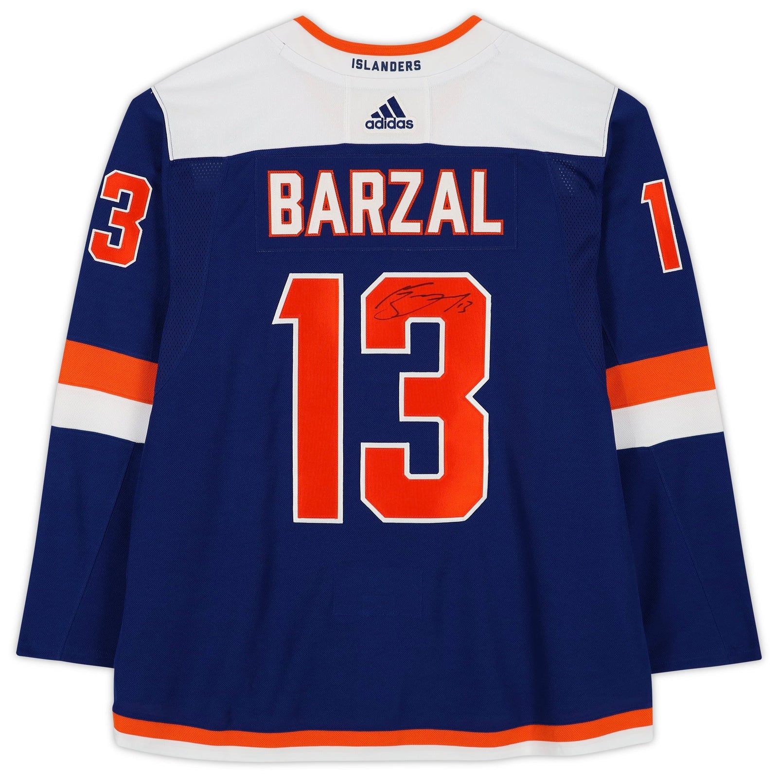 Mathew Barzal New York Islanders Fanatics Authentic Autographed Blue Alternate Adidas Authentic Jersey - The Ballers Bank