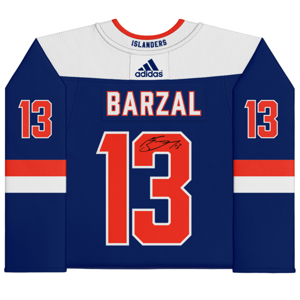 Mathew Barzal New York Islanders Fanatics Authentic Autographed Blue Alternate Adidas Authentic Jersey - The Ballers Bank
