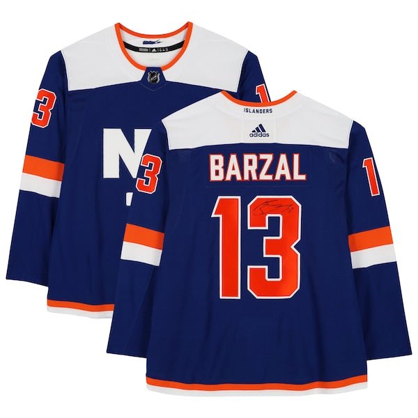 Mathew Barzal New York Islanders Fanatics Authentic Autographed Blue Alternate Adidas Authentic Jersey - The Ballers Bank