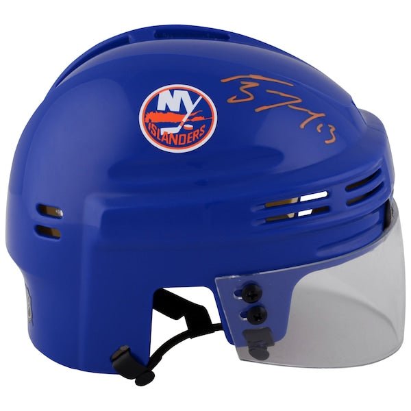 Mathew Barzal New York Islanders Fanatics Authentic Autographed Blue Mini Helmet - The Ballers Bank