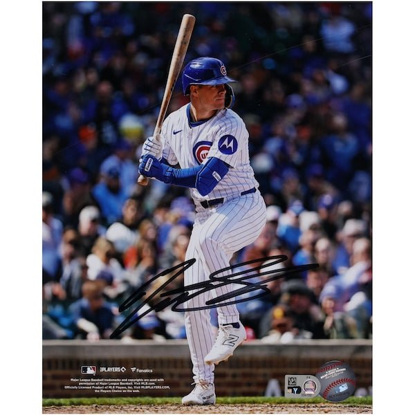 Matt Shaw Chicago Cubs Autographed Fanatics Authentic 8" x 10" Batting Photograph - The Ballers Bank