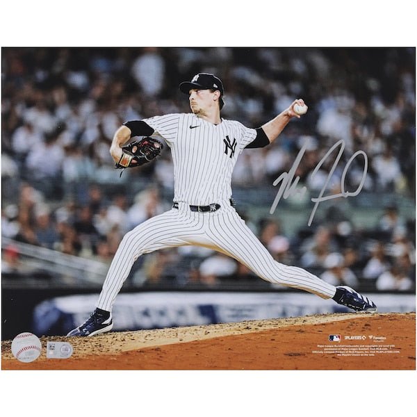Max Fried New York Yankees Autographed Fanatics Authentic 11" x 14" Pitching Photograph - The Ballers Bank