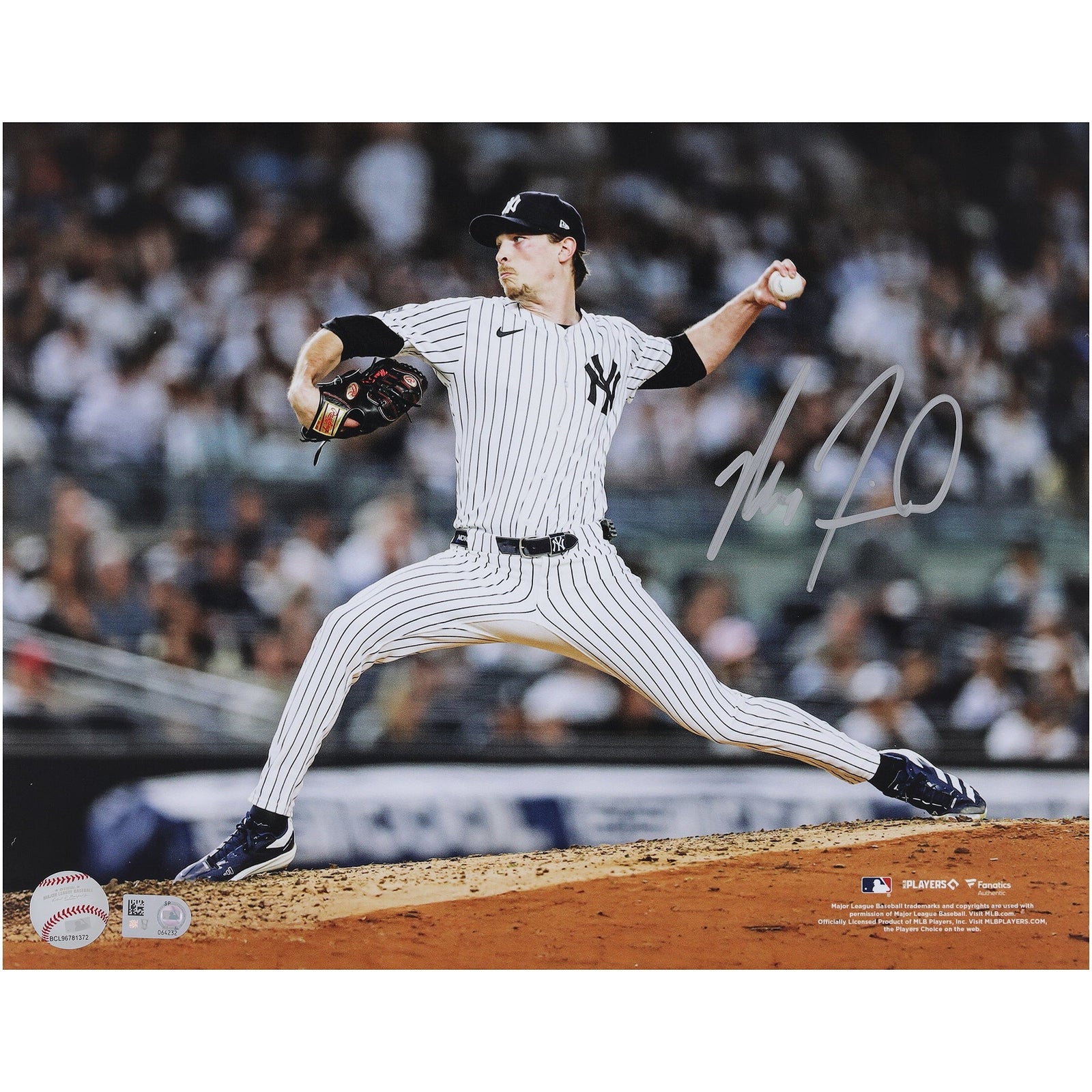 Max Fried New York Yankees Autographed Fanatics Authentic 11" x 14" Pitching Photograph - The Ballers Bank
