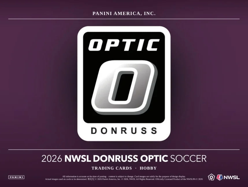 2026 Panini Donruss Optic NWSL Soccer Hobby Box (Ships Sealed Only)