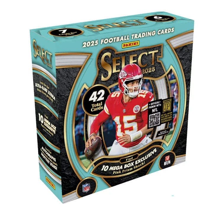 2025 Panini Select Football Mega Box (Ships Sealed Only) - B2