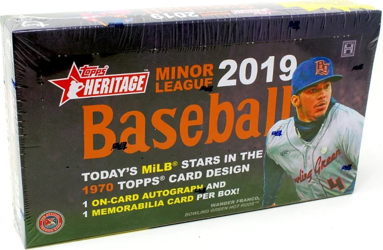 2019 Topps Heritage Minor League Baseball Hobby 12 Box Case (Ships Sealed Only) - B6
