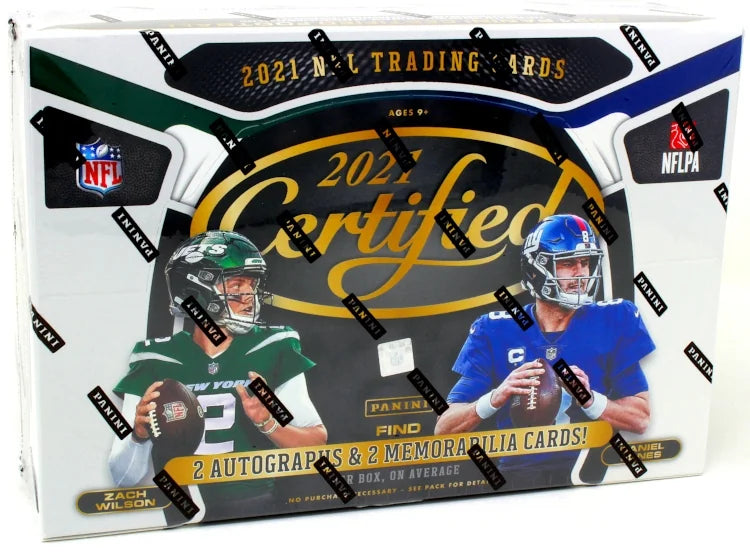 2021 Panini Certified Football Hobby 16 Box Case (Ships Sealed Only) - B6