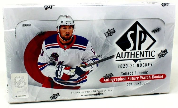 2020-21 Upper Deck SP Authentic Hockey Hobby Box (Ships Sealed Only) - B4
