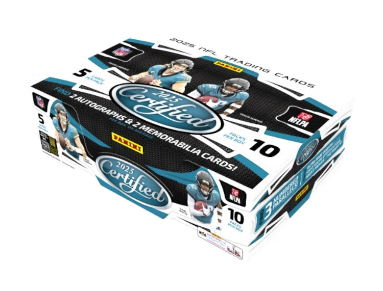2025 Panini Certified Football Hobby 16 Box Case (Ships Sealed Only) - B6
