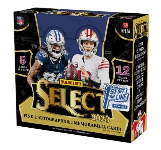 2023 Panini Select Football 1st Off The Line Hobby 12 Box Case (Ships Sealed Only) - B4