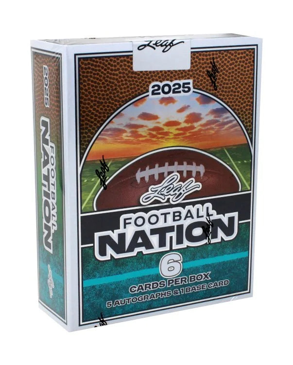 2025 Leaf Football Nation Hobby 12 Box Case (Ships Sealed Only) - B4