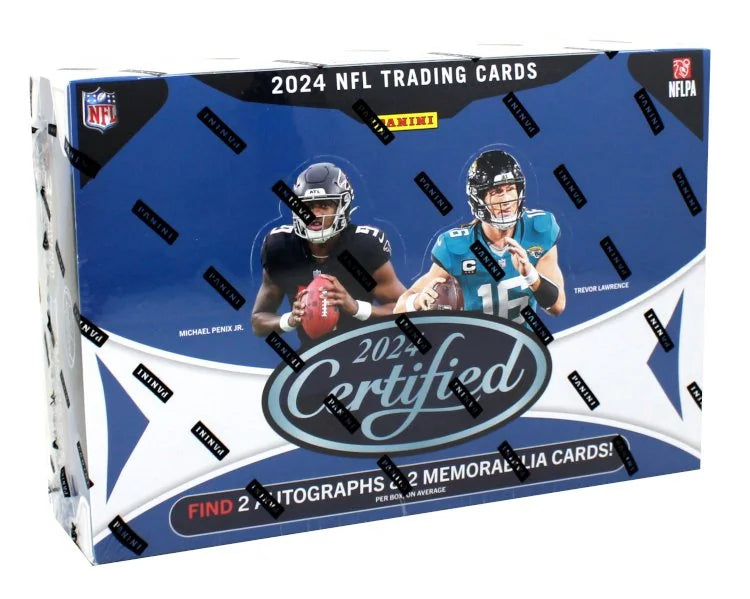 2024 Panini Certified Football Hobby 16 Box Case (Ships Sealed Only) - B8