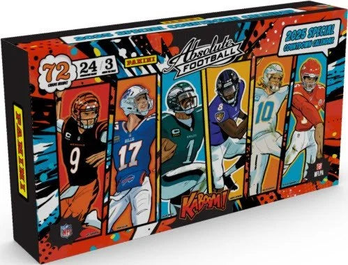 2025 Panini Absolute Football KABOOM! Countdown 8 Calendar Case (Ships Sealed Only) - B12