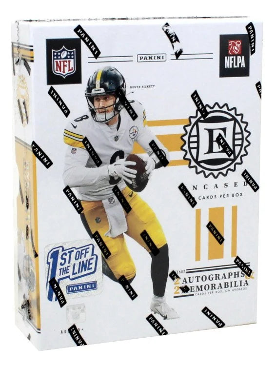 2022 Panini Encased Football 1st Off The Line Hobby 8 Box Case (Ships Sealed Only) - B10