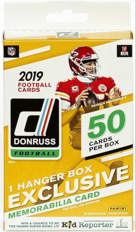 2019 Panini Donruss Football Hanger Pack 36 Box Case (Ships Sealed Only) - B16