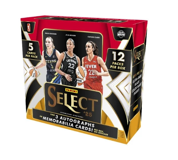 2025 Panini Select WNBA Basketball Hobby 12 Box Case (Ships Sealed Only) - B5