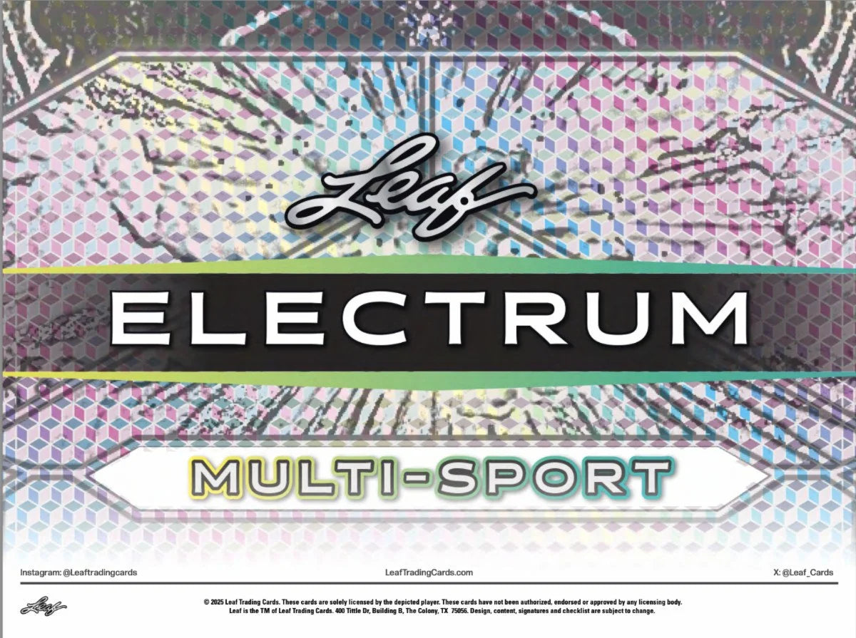 2025 Leaf Electrum Multi-Sport Super Mega 8 Box Case (Ships Sealed Only) - B10
