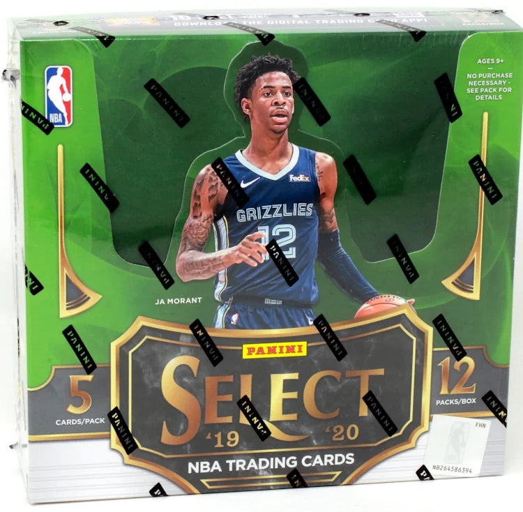 2019-20 Panini Select Basketball Hobby 12 Box Case (Ships Sealed Only) - B18