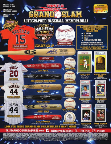 2026 Tristar Hidden Treasures Grand Slam Autographed Baseball Memorabilia Series 2 Case