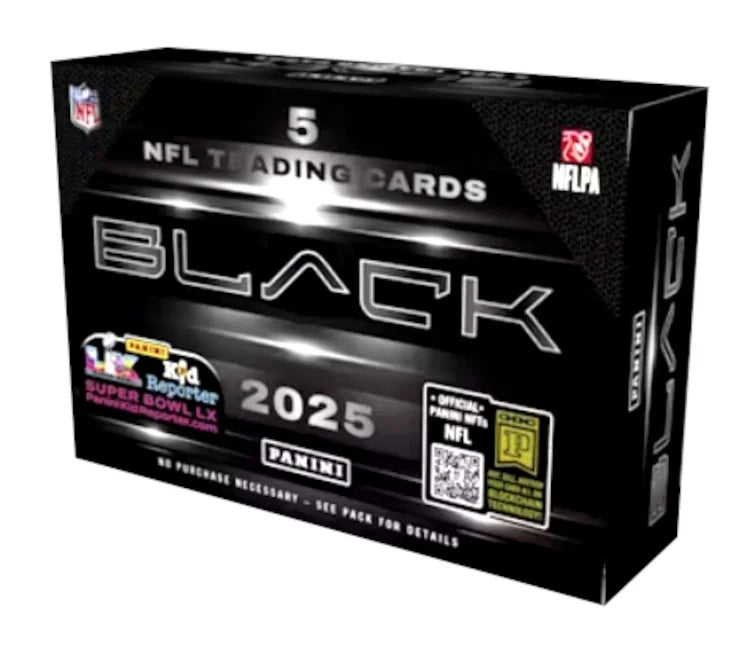 2025 Panini Black Football Hobby 12 Box Case (Ships Sealed Only) - B14