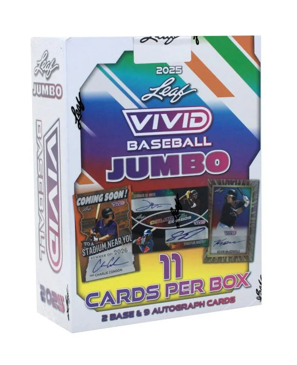 2025 Leaf Vivid Baseball Jumbo 8 Box Case (Ships Sealed Only) - B3
