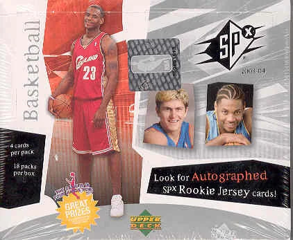 2003-04 Upper Deck SPx Basketball Hobby Box | Sealed (Ships Sealed Only)