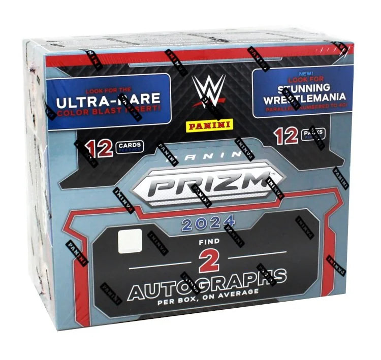 2024 Panini Prizm WWE Hobby 12 Box Case (Ships Sealed Only) - B3