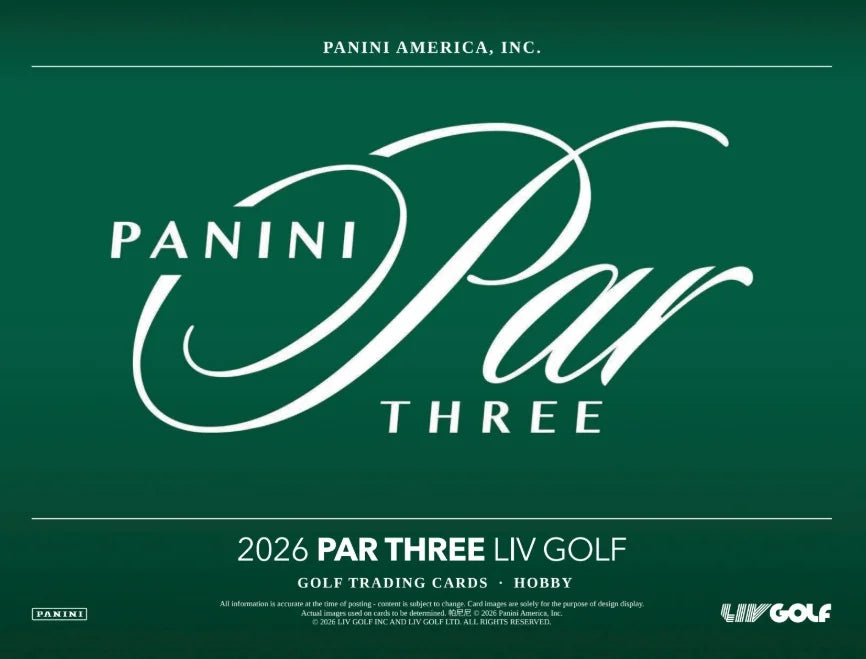 2026 Panini Par Three LIV Golf Hobby Box (Ships Sealed Only)