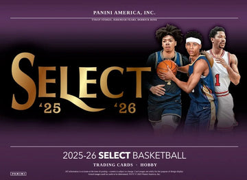 2025-26 Panini Select Basketball Hobby 12 Box Case (Ships Sealed Only) - B8 | P4032034