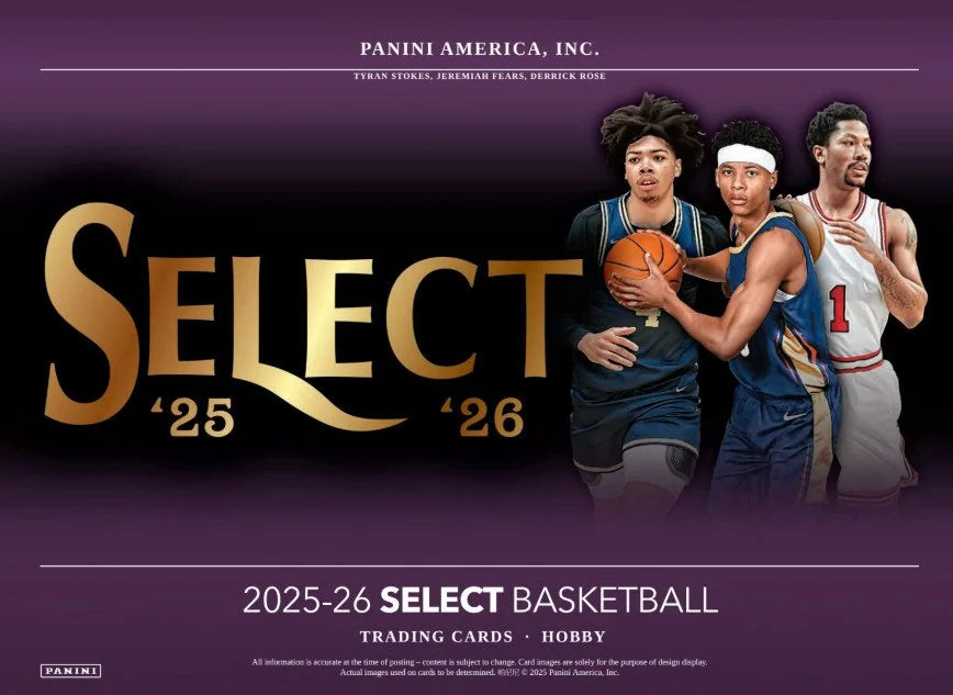 2025-26 Panini Select Basketball Hobby 12 Box Case (Ships Sealed Only) - B7 | P4117331