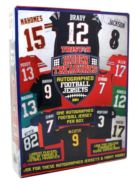 2024 Tristar Hidden Treasures Autographed Football Jerseys Box | P5312413