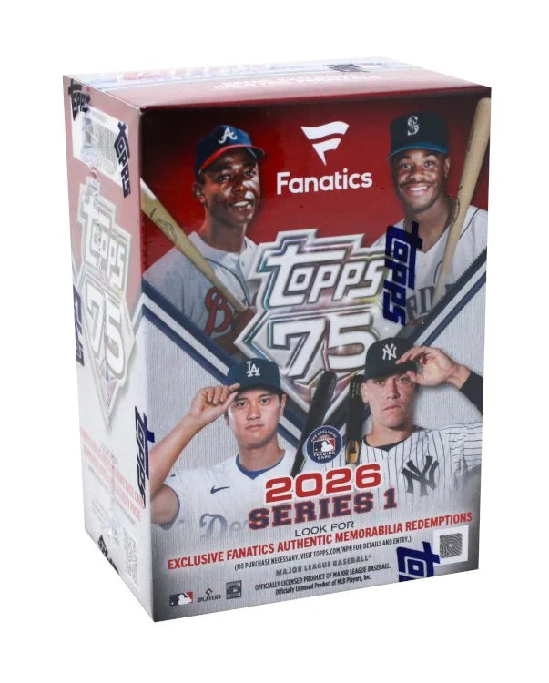 2026 Topps Series 1 Baseball Fanatics Blaster Box (Ships Sealed Only)