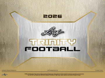 2026 Leaf Trinity Football Hobby Box | Rookie Memorabilia (Ships Sealed Only)