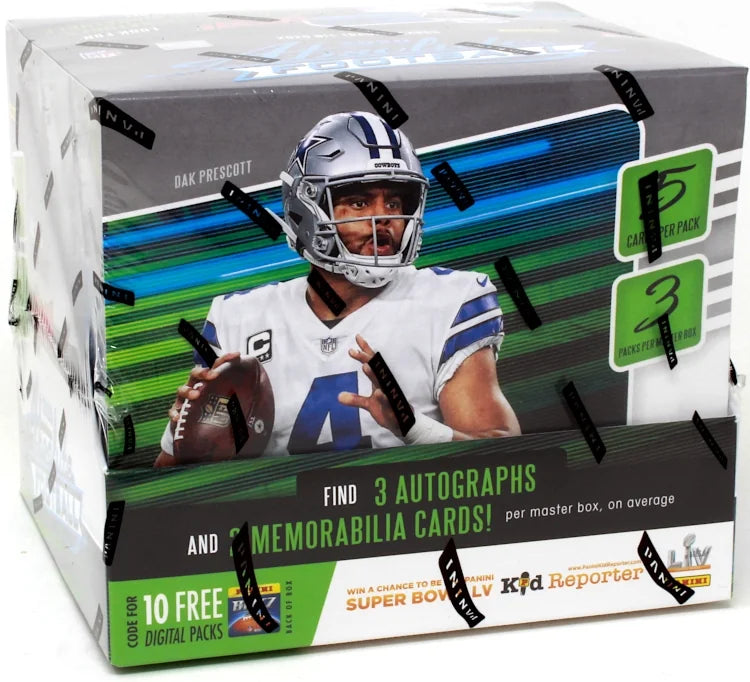 2020 Panini Absolute Football Hobby Box | 3 Autographs Per Box (Ships Sealed Only)