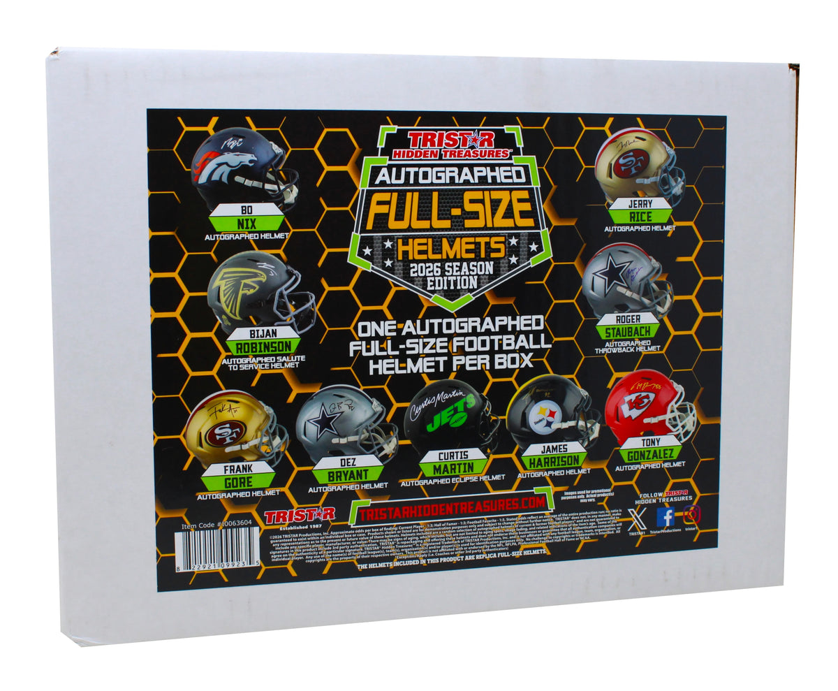 2026 Tristar Hidden Treasures Football Autographed Full-Size Helmet - B18 | P6770102