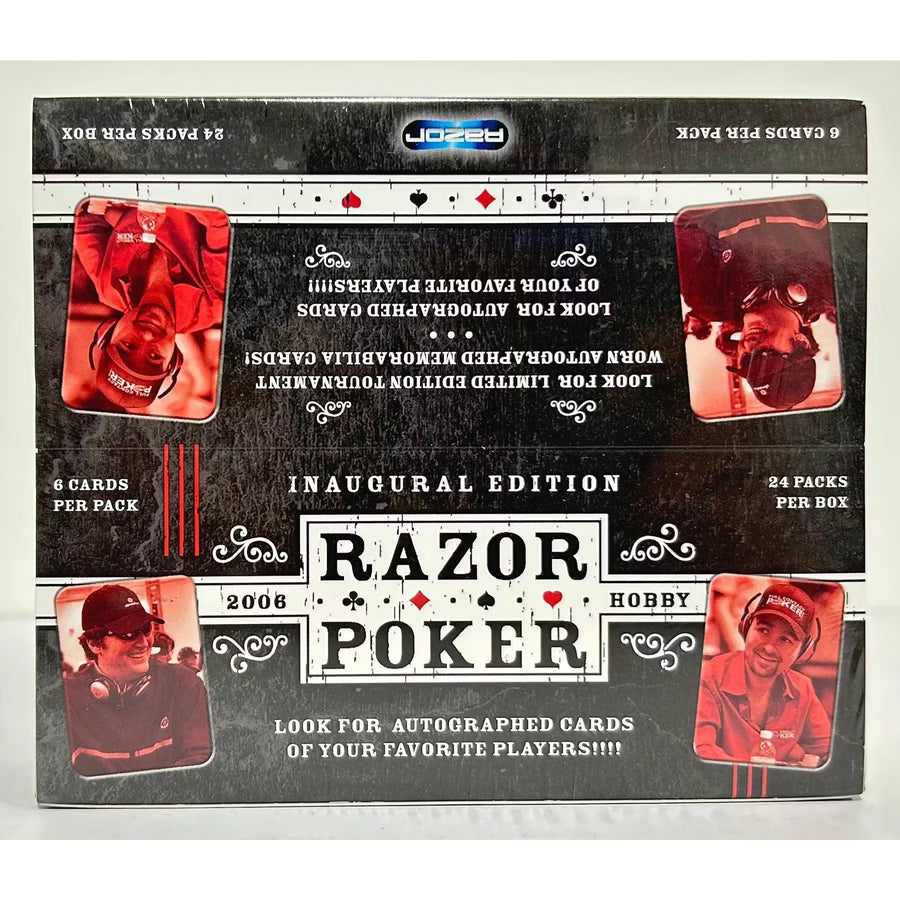 2006 Razor Poker Hobby Box | 24 Packs with Autographed Cards