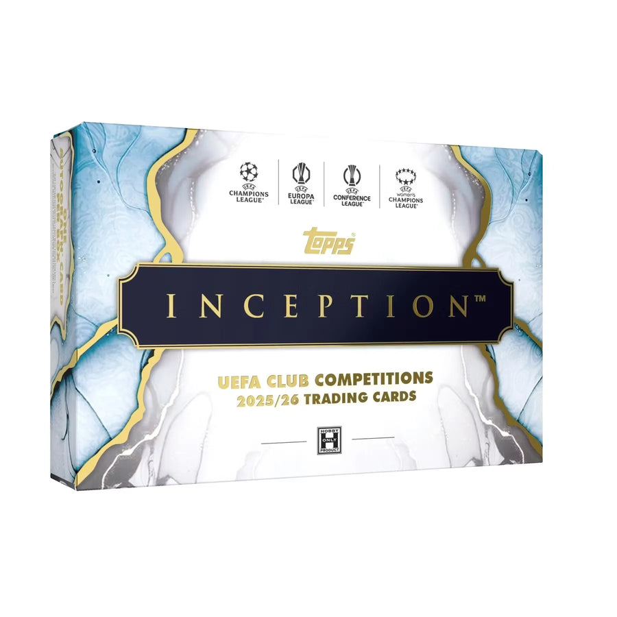 2025-26 Topps Inception UEFA Club Competitions Soccer Hobby 8-Box Case (Ships Sealed Only)