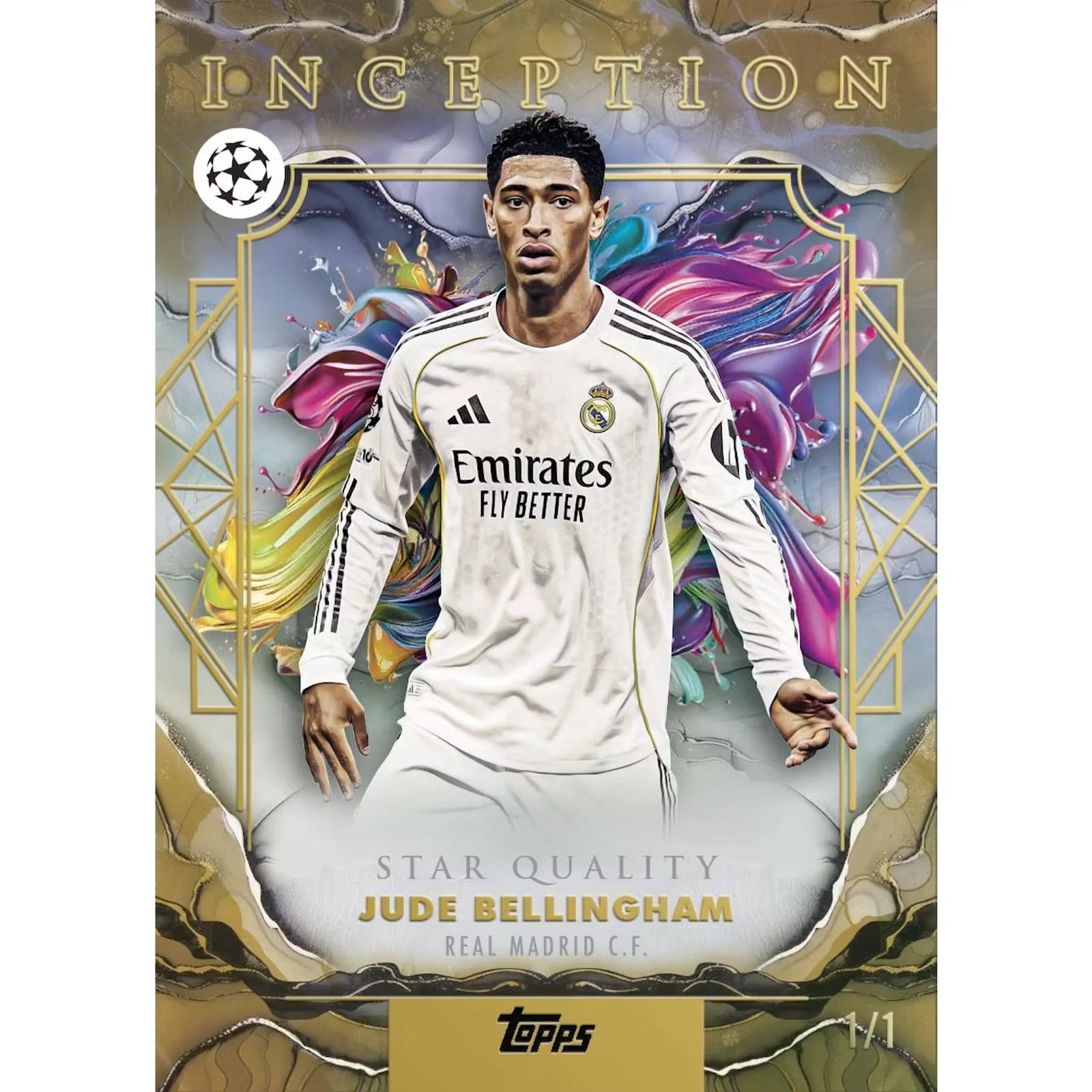 2025-26 Topps Inception UEFA Club Competitions Soccer Hobby 8-Box Case (Ships Sealed Only)