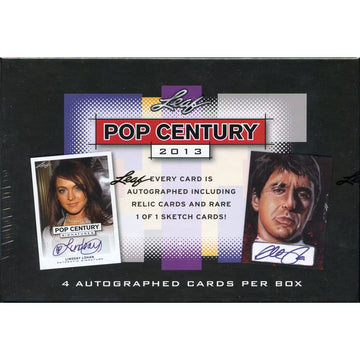 2013 Leaf Pop Century Hobby Box | Celebrity Autographs (Ships Sealed Only)
