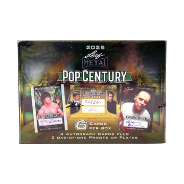 2025 Leaf Metal Pop Century Hobby Box | Entertainment Autographs (Ships Sealed Only)