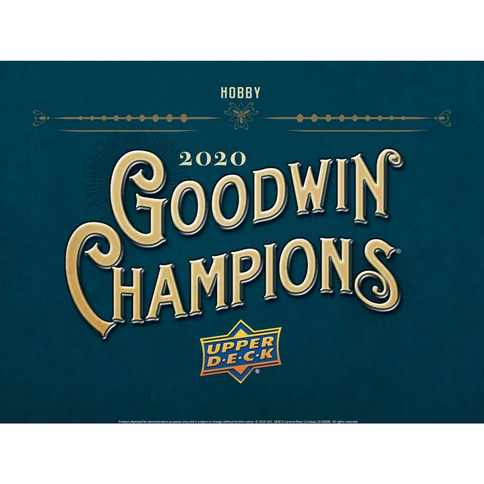 2020 Upper Deck Goodwin Champions Hobby Box (Ships Sealed Only)