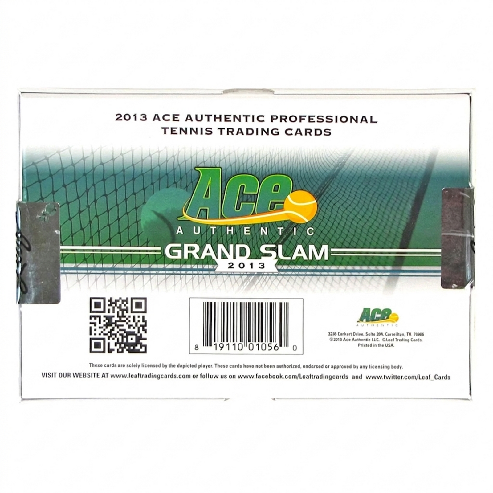 2013 Leaf Ace Authentic Grand Slam Tennis Hobby Box | 10 Signed Cards (Ships Sealed Only)